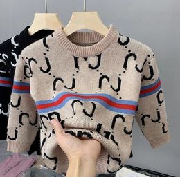 autumn kids designer clothes print pullover baby boy girl Sweaters knitwear Jumper children coat