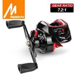 Fly Fishing Reels2 MEREDITH CR Series Fishing Reel Professional Ultra Light 7.2.1 Gear Ratio Carp Baitcasting Wheel Carp Fishing Casting Reel 230927