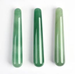 Wholesale Massage Wand Yoni Natural Jade Aventurine Mineral Massage Stick Relax Body Beauty Health Acupuncture Therapy Treatment