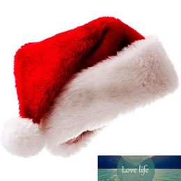 Classic Christmas Hat Adult Kids Thick Warm Santa Red White Beanie Cap Hats Decorative Ornaments Christmas Party Hat Xmas Gift Fac2668