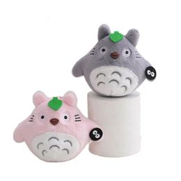 Plush Keychains Wholesale 30pcs/lot 10cm Animal Cat Totoro Plush Toys Stuffed Small pendant Doll Keychain Gifts For Children 230927