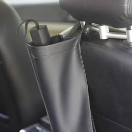 Interior Accessories Imitation Leather Umbrella Cover Car Supplies Waterproof Foldable Storage Bag