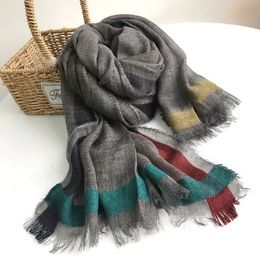 Scarves Fashion Autumn And Winter Thin Dark Gray Wool Scarf Lengthened Long Lady Warm Shawl Scareves 230928