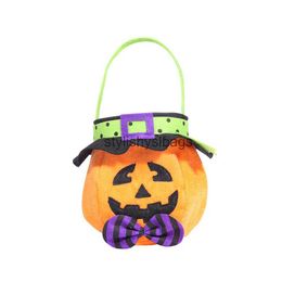 Totes Hobe's new Halloween decorations hat round handbag day children's candy gift bag pumpkin bag01stylishyslbags