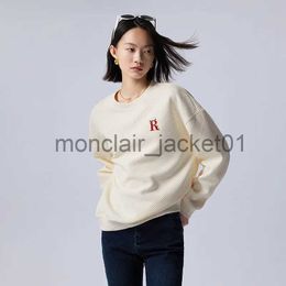 Women's Hoodies Sweatshirts Toyouth Women Sweatshirts 2023 Autumn Long Sleeve Round Neck Loose Hoodie Geometric Block Texture Fabric Casual Chic Pullover J230928