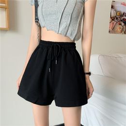 Women's Shorts Women 5 Colours Leisure Fashion Cosy Summer Loose Korean Style Ins All-match Solid Simple Ulzzang High Waist Chic