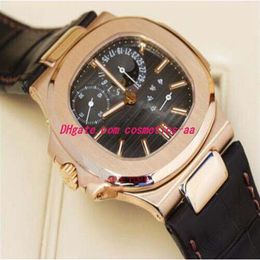 Luxury Watches New Automatic 5712R-001 40mm MINT Complete Black Leather Strap Men's Watches Men Watch Wristwatch2401