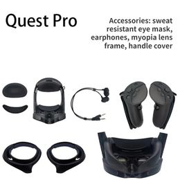VRAR Accessorise Quest Pro VR Accessory Anti Sweat Eye Mask Earphones Nearsightedness Glasses Drop and Slip Handle Sleeve 230927