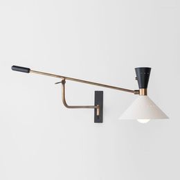 Wall Lamp Nordic Modern Light Luxury Creative Living Room Art Bedside Bedroom Designer Minimalist Model