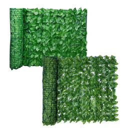 Decorative Objects Figurines Artificial Leaf Privacy Fence Roll Wall Landscaping Screen Outdoor Garden Backyard Balcony 230921