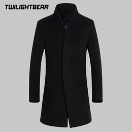 Men's Wool Blends Oversized Woollen Overcoat 5XL 6XL High Quality Thinken Business Casual Coats Men Clothing Woollen Pea A3681 230928