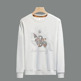 Designers pullover sweater men fashion keep warm knit Standing Horse Embroidery long Sleeve clothes top warm underwear cardigan M--4XL