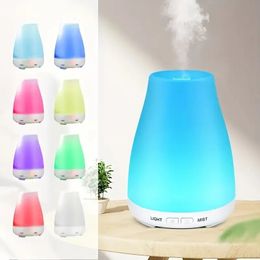 Portable Colourful Lights H2o Spray Cool Mist Humidifier Double Wet Aroma Essential Oil Diffuser Usb Rechargable Minicar Home Air Humidifier