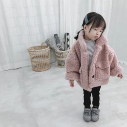 Jackets Girl Jacket Thick Warm Kids Clothes Winter Children Jackets for Baby Boy Outerwear Coat Toddlers 80~130 fleece 230927