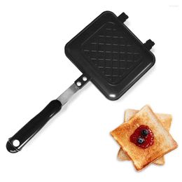 Bread Makers Breakfast Sandwich Maker Non-Stick Fast Heating Toaster Waffle Panini Grill With Long Handle For Snacks Accessor