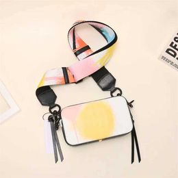 Hip Rainbow mar Camera Bag women High Quality Crossbody Bags Square designer Bag Fashion Versatile purse handBag letter wallet 230318