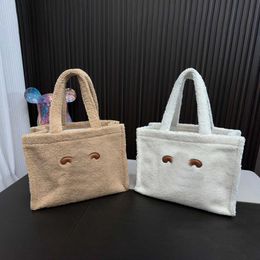 Trendy ce Women plush tote Bag winter Lambs wool designer handbag Fashion Single Shoulder bags totes Multi High Quality shopping Bags 230927