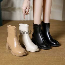 Boots Ankle Boots Boots-Women Shoes Zipper Clogs Platform Low 2023 High Heel Med Autumn Rock Ladies Rubber Fringe Solid Basic PU x0928