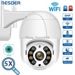 CCTV Lens 5MP PTZ IP Camera Wifi Outdoor AI Human Detection Audio 1080P Wireless Security CCTV Camera P2P RTSP 4X Digital Zoom Wifi Camera YQ230928