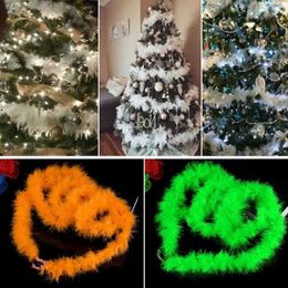 Christmas Decorations Colourful Christmas Decoration Bar Tops Ribbon Garland Christmas Tree Ornaments White Dark Green Cane Tinsel Party Supplies R230928