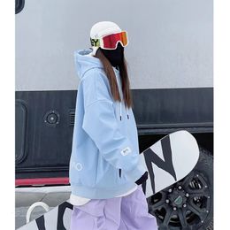 Women's Hoodies Sweatshirts Bright Colour Oversize Ski Hoodie For Men Women Outdoor Snow Snowboarding Hooded Sweater Equipment Sports Clothing 230927