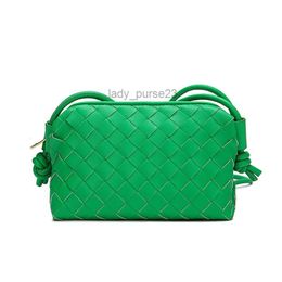 Soft Purse Texture Lady Hand-woven Bags Leather Designer Bag Cassette Small Square Botteega One-shoulder Cross-body Bvbag Cloud Loop Wmu8