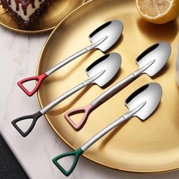 Spoons GIOIO 3/4Pcs Creative 304 Stainless SteelTableware Spade Spoon Fruit For Watermelon Kitchen UtensilsTableware Set