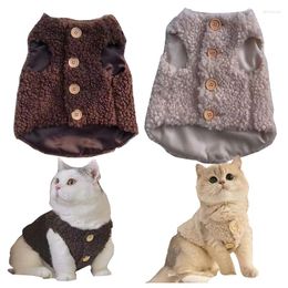 Cat Costumes Clothes Cotton Cute Warm Lamb Wool Vest Fashionable Kitten Coat Small Dog And Autumn Winter Clothing