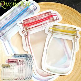 Mason Bottle Zipper Bags Reusable Jar Seal Fresh Sealed Mason Saver Kitchen Storage Container203f