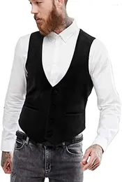 Men's Vests Men's Velvet Casual Groom Vest British Style Slim Fit Suit Jacket Prom Wedding Customization