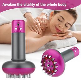 Other Massage Items Electric Meridian Brush Body Slimming Massager Meridian Dredging Fat Burning EMS Micro Current Vibrating Guasha Beauty Apparatus 230927