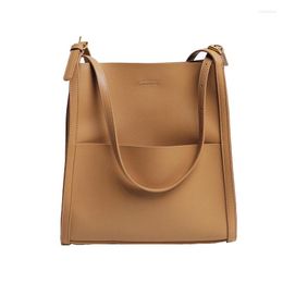 Evening Bags Lady Casual Split Leather Luxury Handbag And Shoulder For Women Brand Designer Magnetic Buckle Teenage Girl Commute Tote