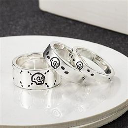 925 Silver Designer Love Heart Ring Men Women Snake Ring high-end quality couple wedding ring with box male and female designer Bu291O