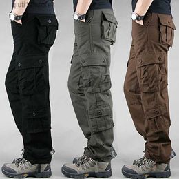 Men's Pants 2022 Spring Summer Autumn Winter Men's Cargo Pants Khaki Military Pants Casual Cotton Tactical Pants Large Military Pants Homme T230928