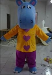 Halloween Hippo Mascot Costume High Quality Cartoon Anime theme character Christmas Carnival Party Fancy Costumes