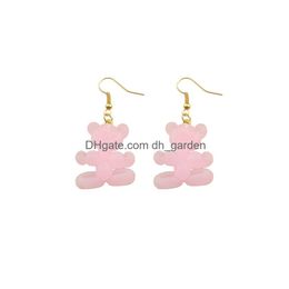 Stick Kawaii Bear Balloon Earrings Costume Trendy Style Woman Girl Jewelry Drop Delivery Smtfa