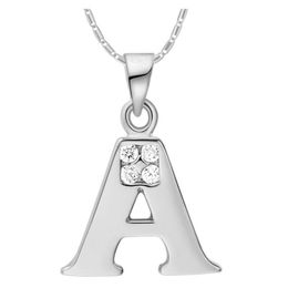 Fashion English Letter Necklace Pendant Alphabet Letters A-R Crystal White Gold Friendship Lover Christmas Gifts Necklaces312m