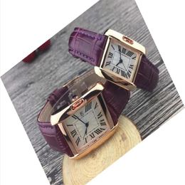 Famous designer Couple Luxury women men watches lovers' Leather strap Gold Quartz Classic Wrist watch Valentine269h