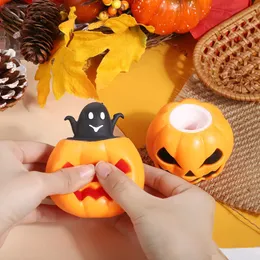 Squishy Halloween Pumpkin Squeeze Balls Pumpkin Stress Fidget Toys Pop Up Squishy Miniature Sensory Toys