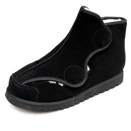 Dress Shoes Bigfoot Bone For The Elderly Oedema Widen Foot Add Fat Instep High Men And Women Bunions Winter Wool Boots diabetes 230927