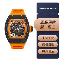 Richardmill Automatic Mechanical Sports Watches Swiss Watch Luxury Wristwatches Watch Mens Watch RM030 Ceramic Orange Storm Limited Edition Mens Fashion Leisure