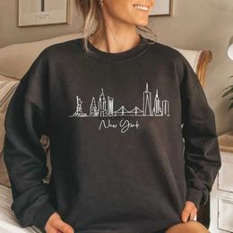 Women's Hoodies Sweatshirts New York Sweatshirt City East Coast Lover Gift Nyc for Women Pullovers Hoodie YQ230928
