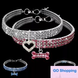 Fashion Pet supplies Dog Cat Collar Crystal Puppy Chihuahua Collars Necklace For Small Medium large Dogs Diamond Jewellery Accessories