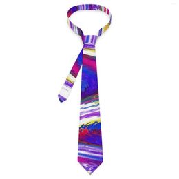 Bow Ties Mens Tie Brightly Curve Neck Colorful Print Cute Funny Collar Printed Leisure High Quality Necktie Accessories