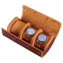 Watch Boxes Box Women Watches Jewelry Case Light Luxury Organizer Storage Miss Roll