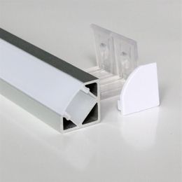 20m10pcs A Lot 2m Per Piece Anodized Aluminum Profile For Led Strip Light Triangle Shape Strips192j
