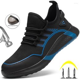 Boots Large Size 49 50 Work Sneakers Fashion Safety Shoes Anti-smash Anti-puncture Indestructible Light Men Women