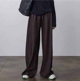 The* row casual pants for women in spring, summer, and autumn 2023, new design with a sense of drape, high waist, straight tube, wide leg, and floor long pants