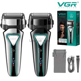 Electric Shaver VGR Electric Shaver Professional Razor Waterproof Beard Trimmer Floating Shaving Rechargeable Electric for Men V-333 YQ230928