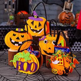 Totes Halloween Sugar Bags for Children's Handheld Candy Bags for Small Gifts Decoration Pumpkin Bags Scene Decoration Props12blieberryeyes